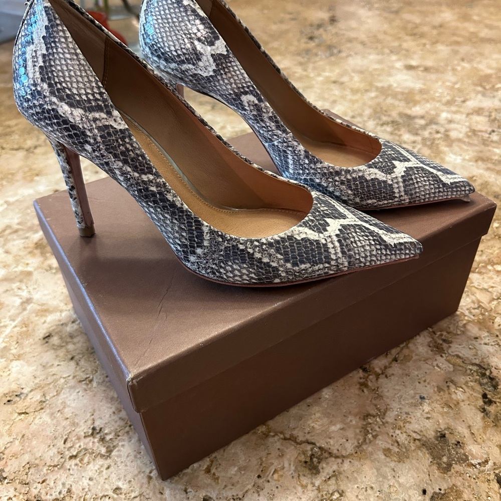 Coach Snakeskin Heels Size 6